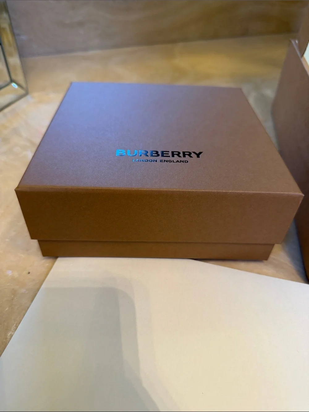 Burberry Gift Box Set of 3 Boxes & Burberry Envelope.